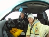 me and ambre driving down in snow