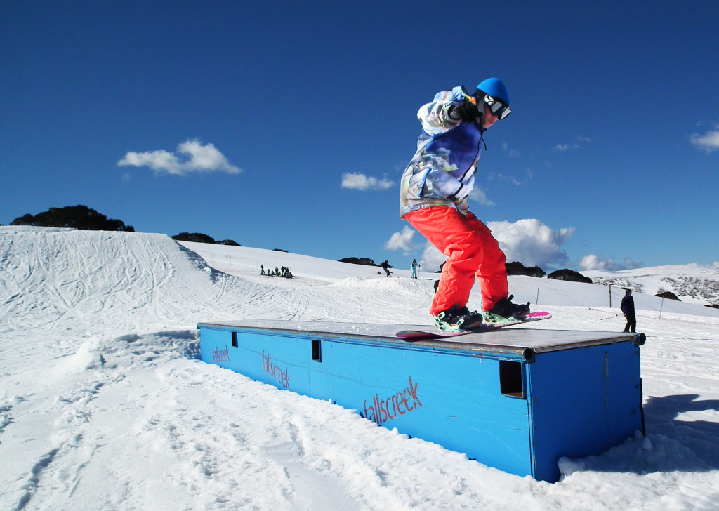 Image Coop Boardslidin at Falls Creek