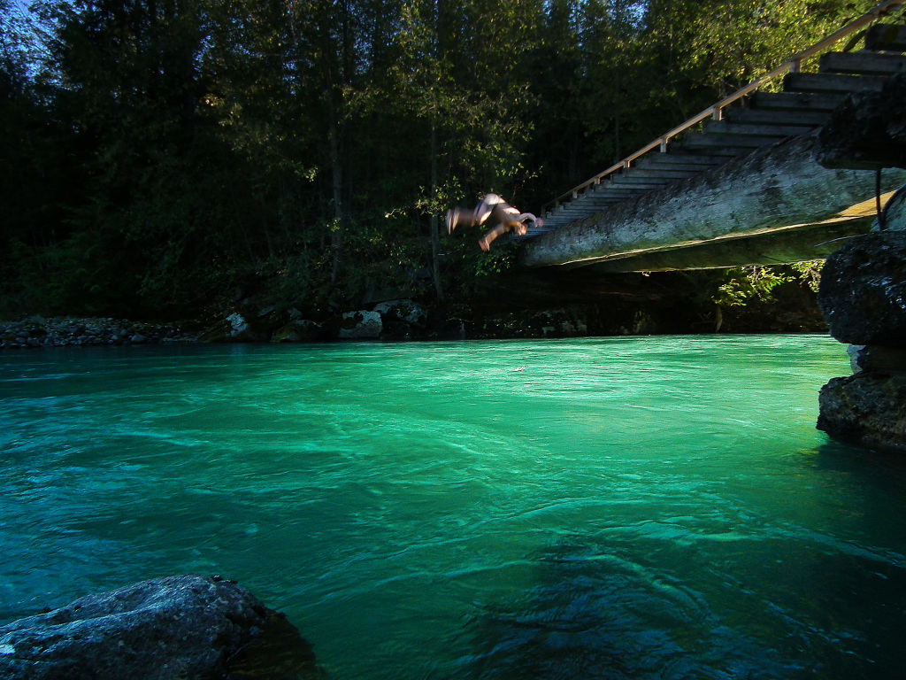 backflip off sea to sky bridge jump