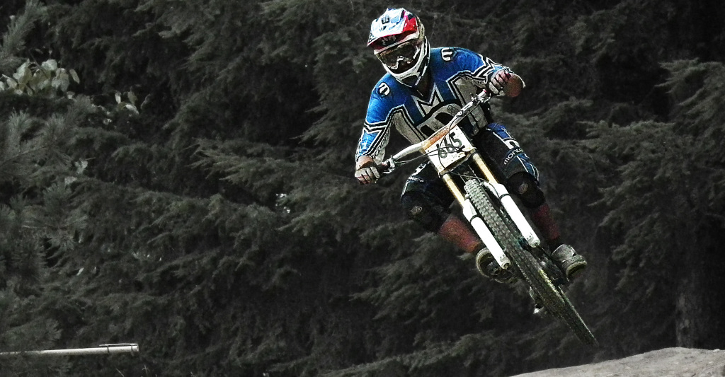 whistler bike park drop photo