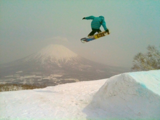 Jordan in Niseko Sprinf Park