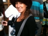 ambre trying a fetching new hat