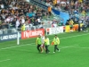 Lairy English bloke gets escorted off the pitch